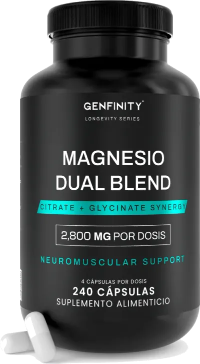 Magnesio Dual Blend | Citrato + Bisglicinato | 240 Cápsulas | 2 meses de uso | Alta Absorción